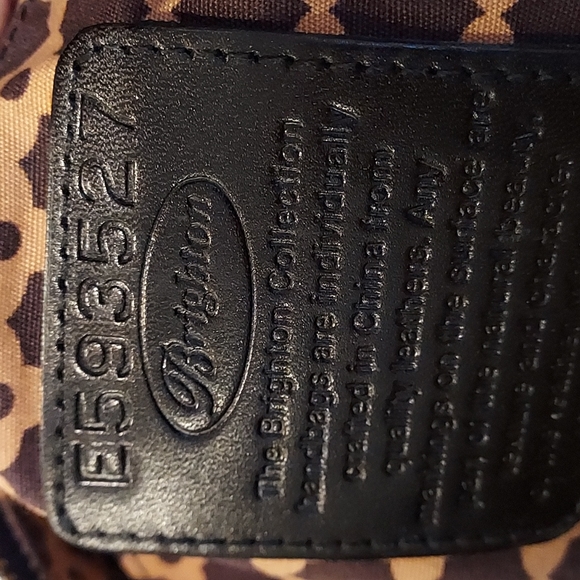 Women's Vintage Brighton #E593527 Black Pebble Leather Shoulder Handbag 💥💥 - Picture 12 of 16